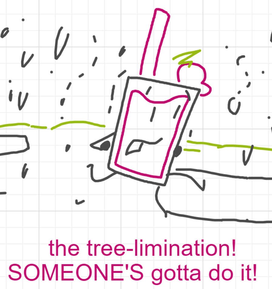 A panel from I've Been Everywhere, Man, episode nine of the Board Boards object show by Furretwalk/WalkingFurret.